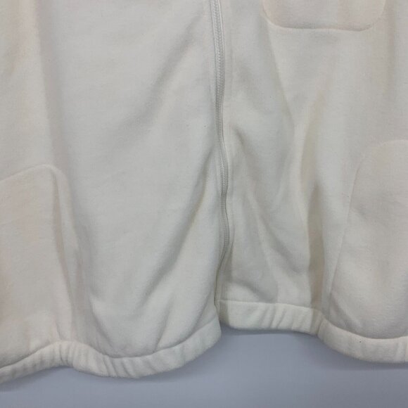 Old Navy Vest Fleece Full Zip Front Sleeveless Ivory SOFT NWT - Picture 6 of 11